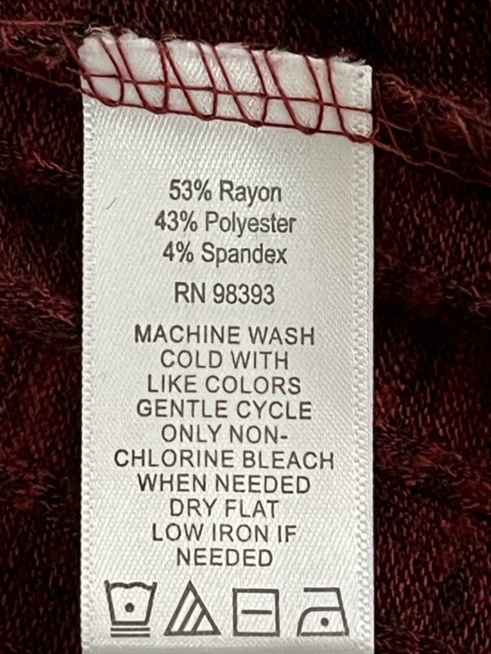 Lisa Rinna Collection Burgundy Longline Ribbed Cardigan Size S Cozy Fall Capsule - Picture 8 of 8